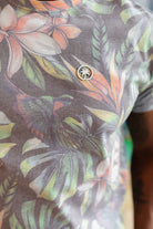 Palmr Style Mens Chameleon Karma Tee Shirt Tropical Short Sleeve Palm Tree Resort wear Self-Care