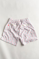 Palmr Style Flamingo Sunrise Hybrid Swim Shorts Mens white boardshorts beach bar Resort wear Self-Care