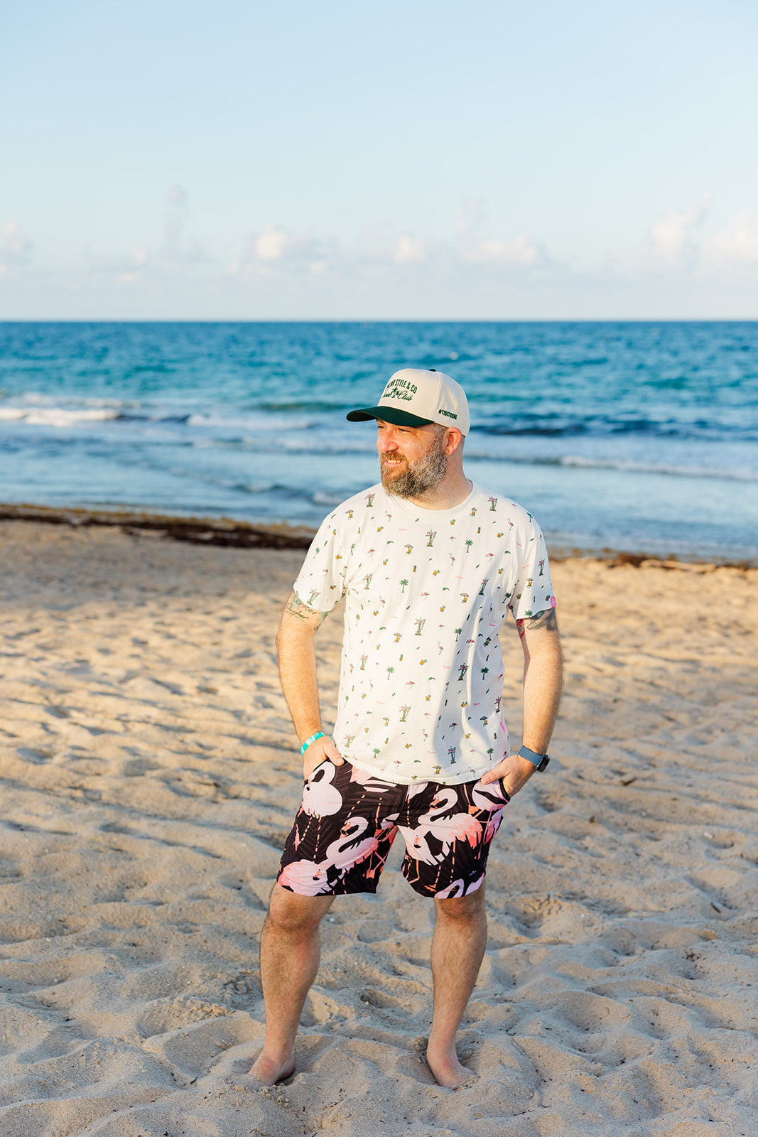 Palmr Style MensPalmrBay tshirt palm tree resort wear selfcare