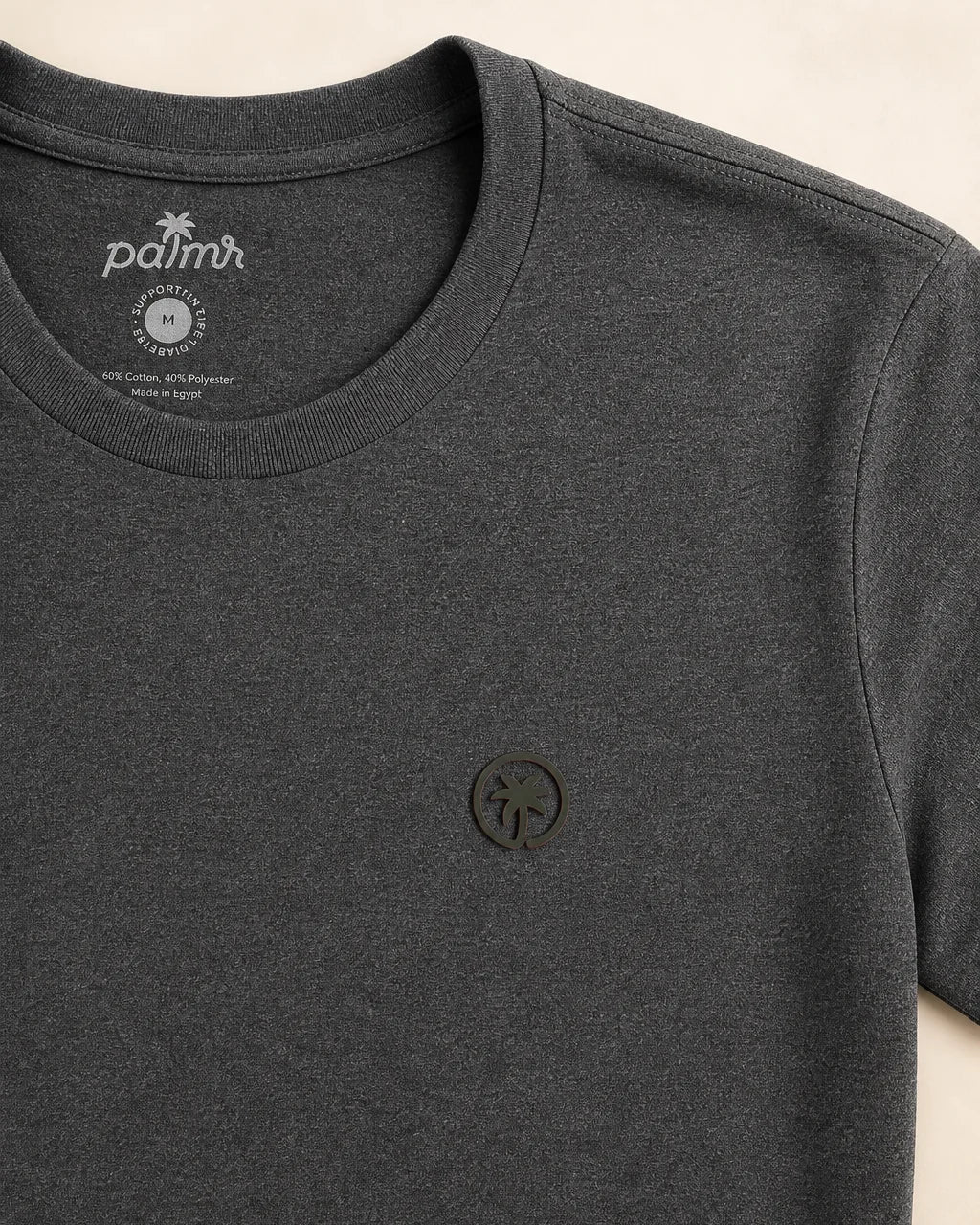 The Juan and Only Signature Tee - Charcoal — view 6 | Palmr Style