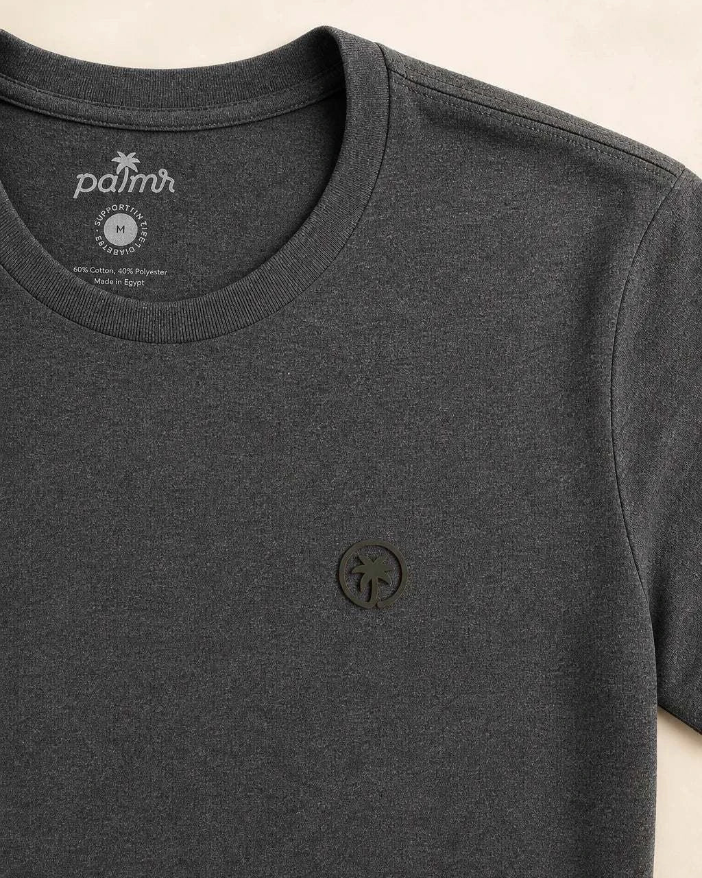 The Juan and Only Signature Tee - Charcoal — view 6 | Palmr Style