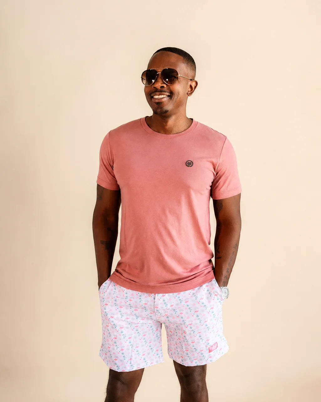 The Juan and Only Signature Tee - Mauve — view 4 | Palmr Style