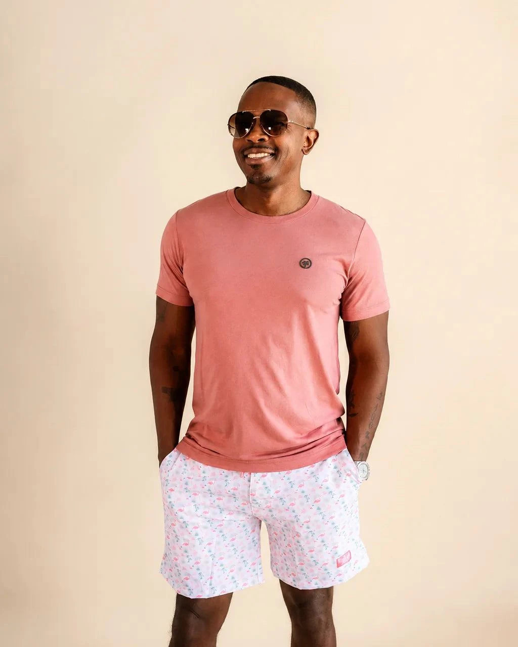The Juan and Only Signature Tee - Mauve — view 4 | Palmr Style