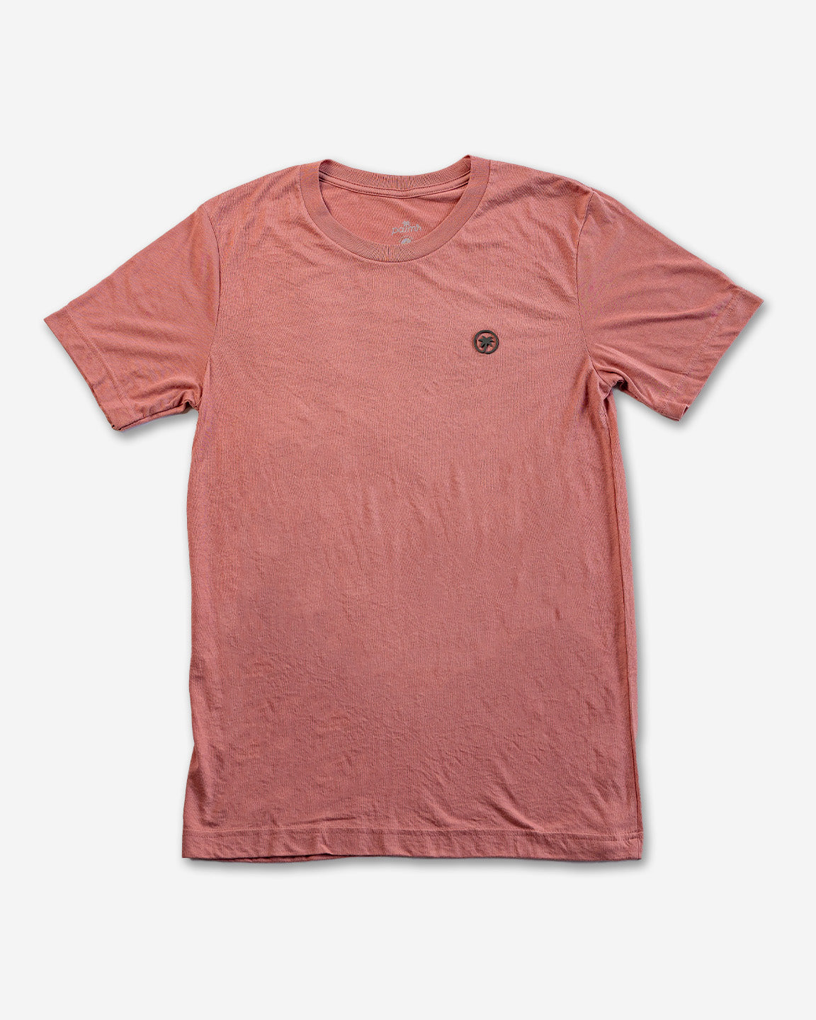 Palmr Style Mens Signature Tee Shirt Mauve Triblend Soft Short Sleeve Palm Tree Resort wear Self-Care