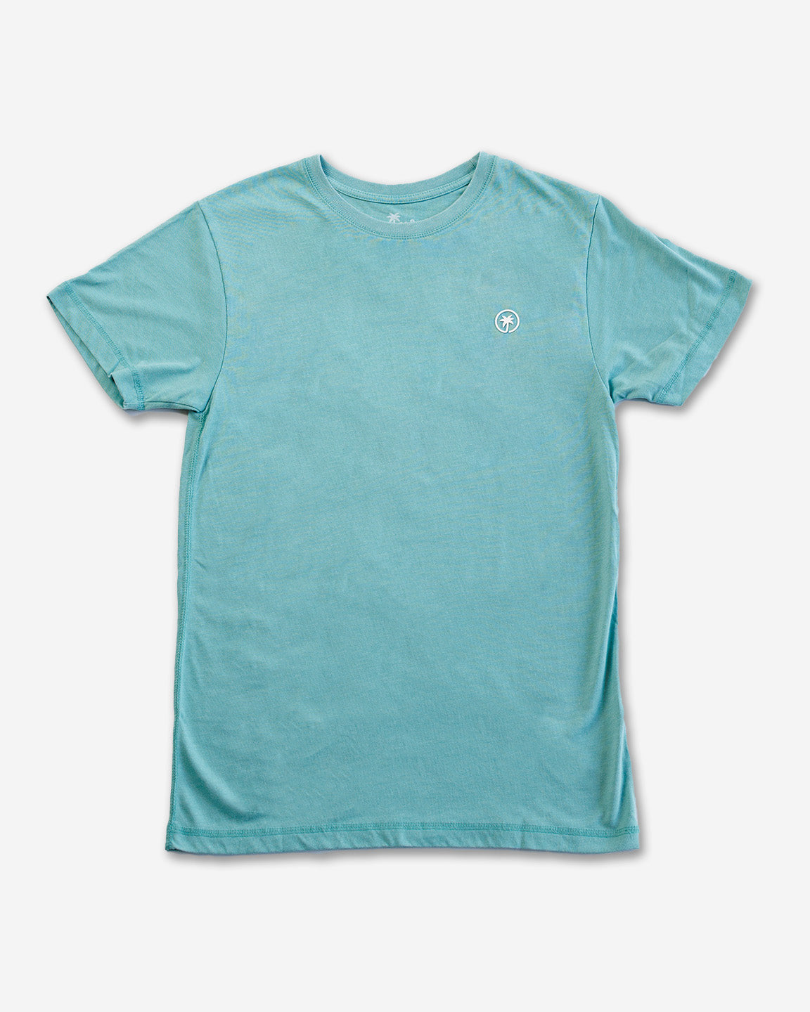 Palmr Style Mens Signature tee Saltwater seagreen vintage Short sleeve Shirt Soft Palm Tree Resort Wear Self-care