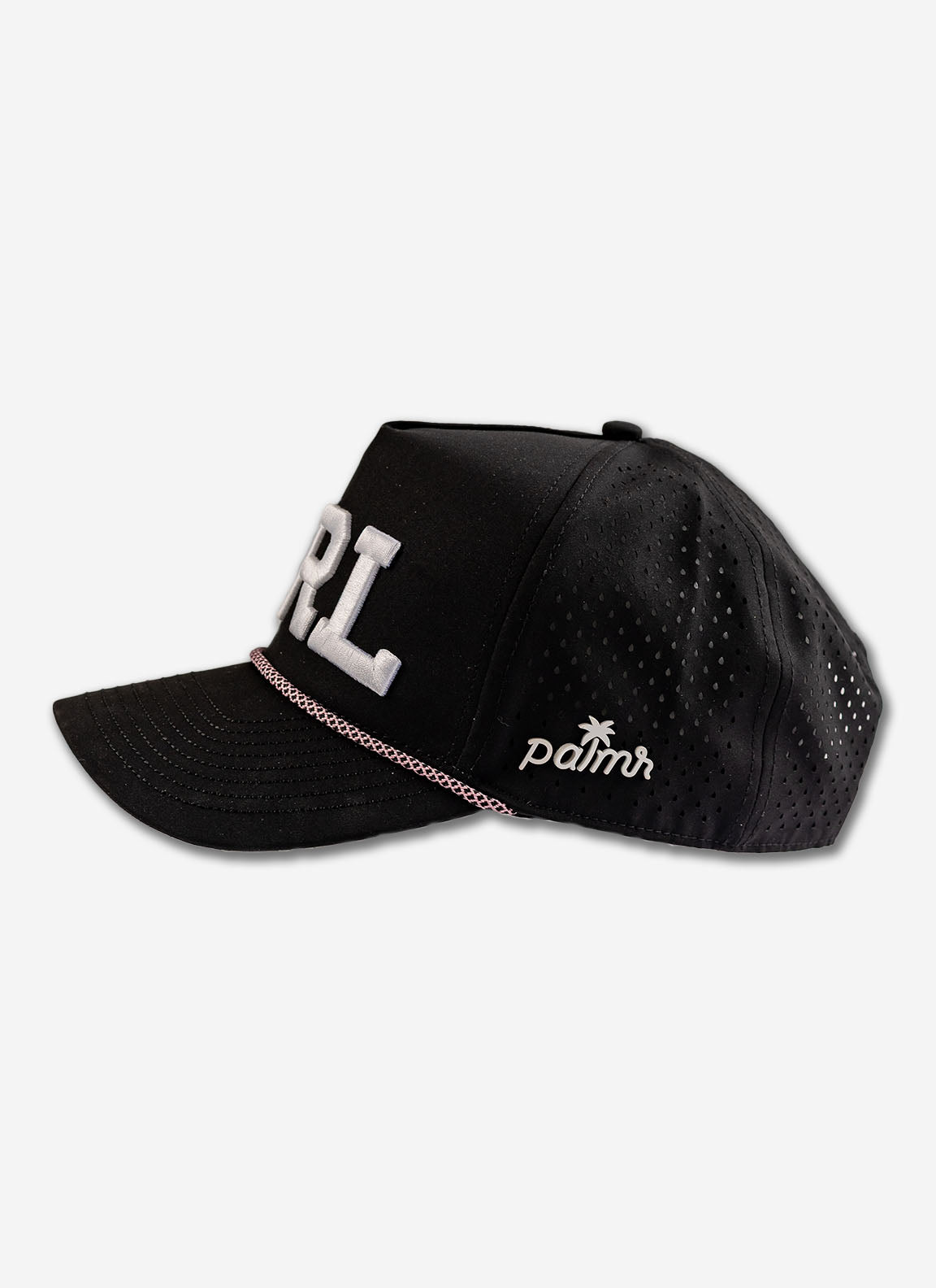 Palmr Style ORL orlando rope hat mens Black pink palm tree snapback