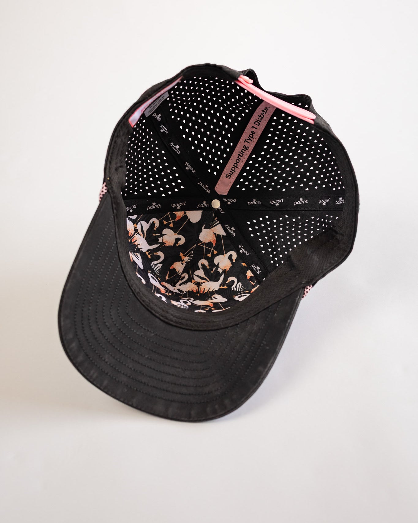Palmr Style ORL orlando rope hat mens Black pink palm tree snapback