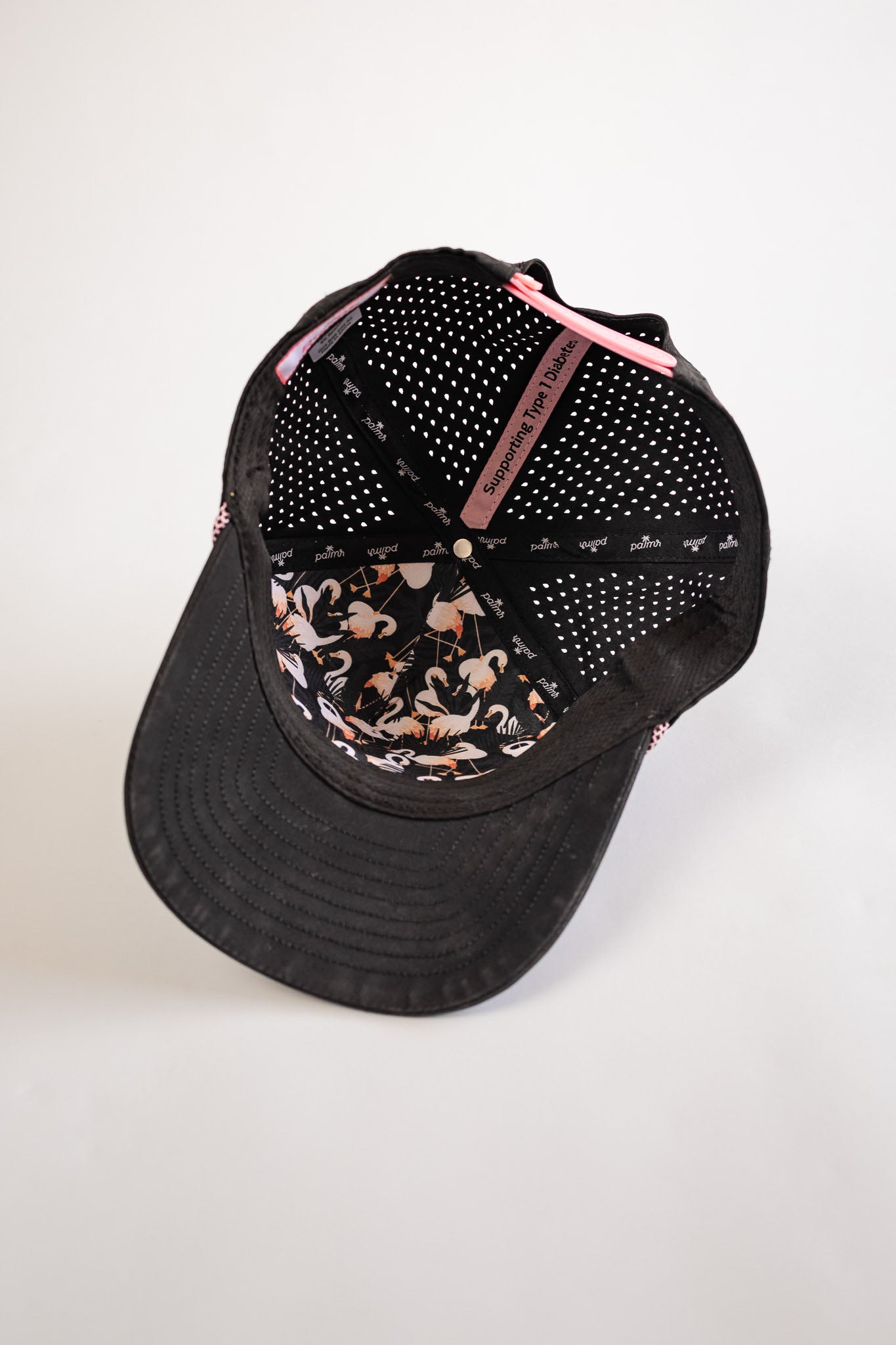 Palmr Style ORL orlando rope hat mens Black pink palm tree snapback