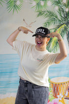 Palmr Style ORL orlando rope hat mens Black pink palm tree snapback