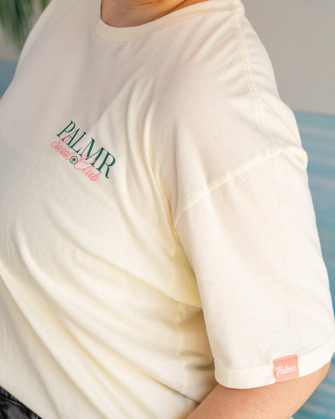 Palmr Style Palmr Socal Club tee Vintage Washed Creme Short sleeve shirt