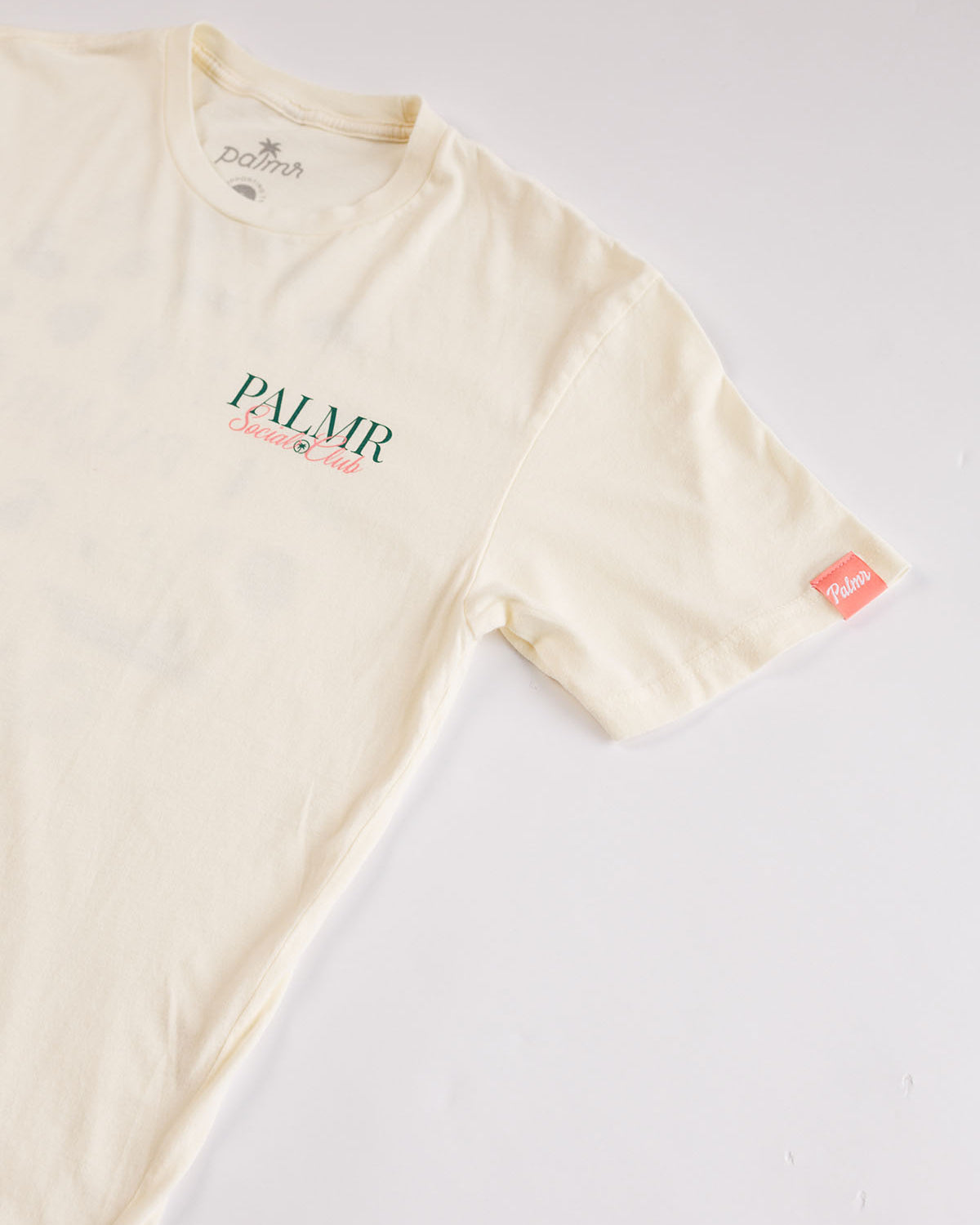 Palmr Style Palmr Socal Club tee Vintage Washed Creme Short sleeve shirt