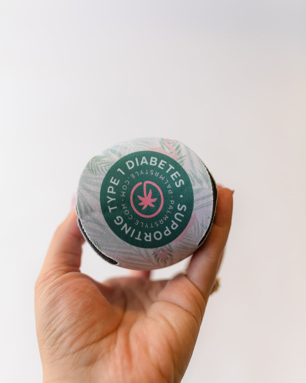 Palmr Style Touched By Type One Supporting T1D Koozie Set Palm Tree Resort wear Self-Care