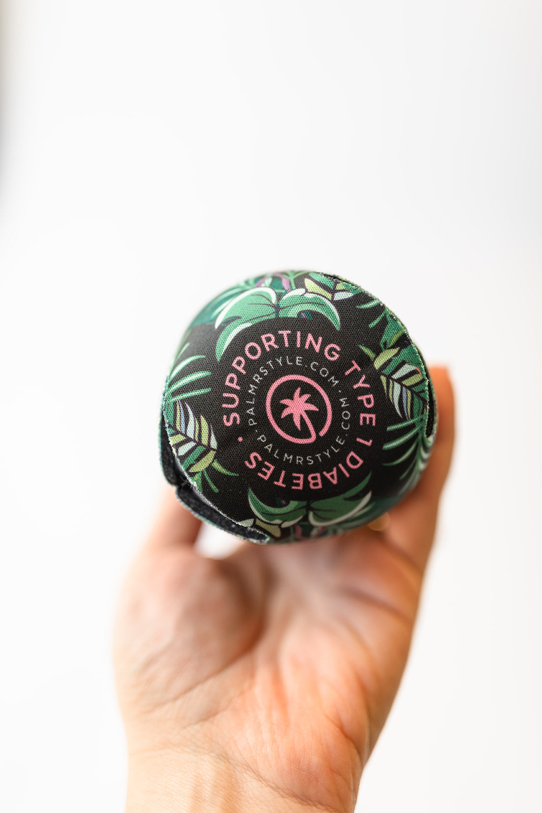 Palmr Style Touched By Type One Supporting T1D Koozie Set Palm Tree Resort wear Self-Care
