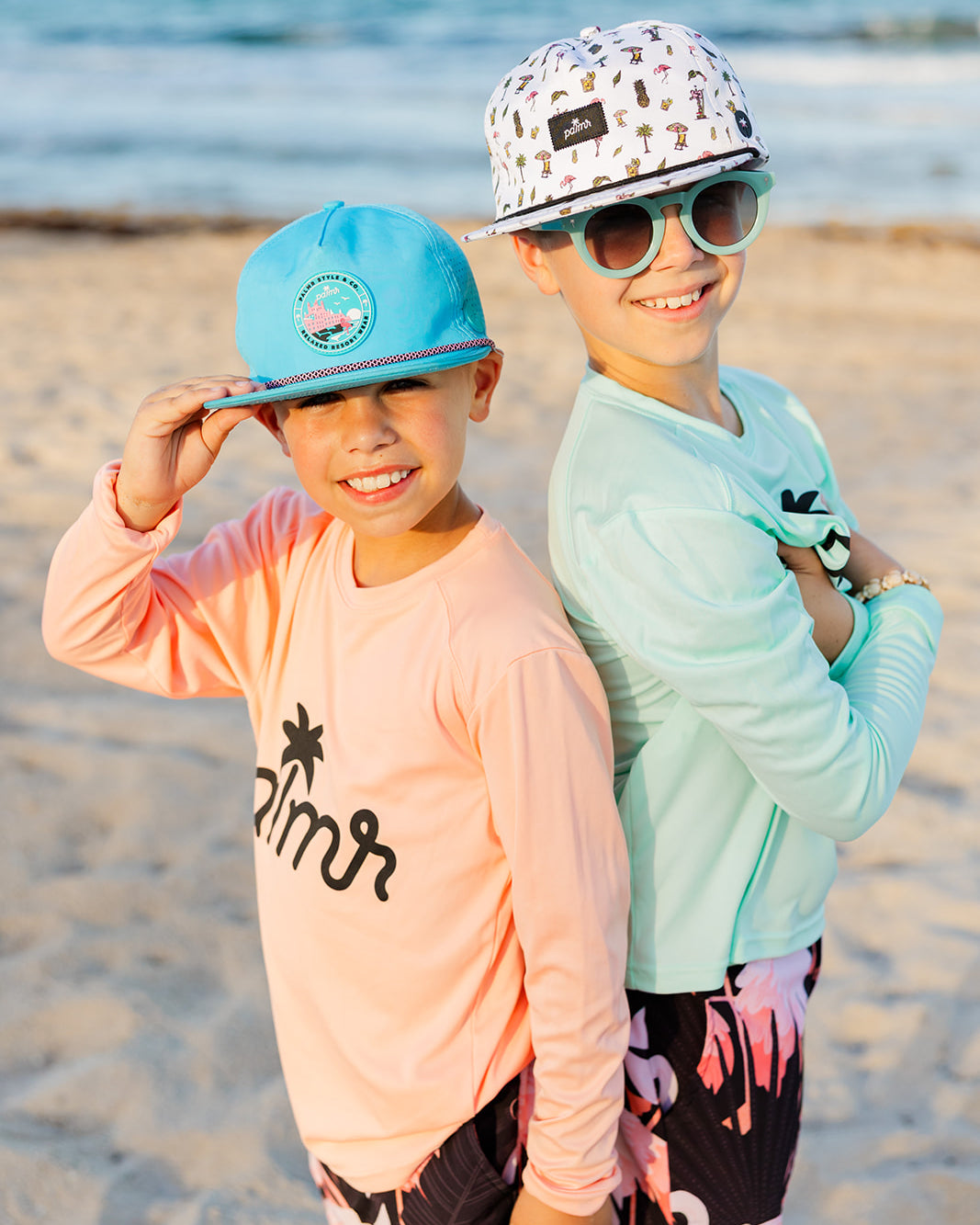 Palmr Style Sunvibe kids Coral mint green
