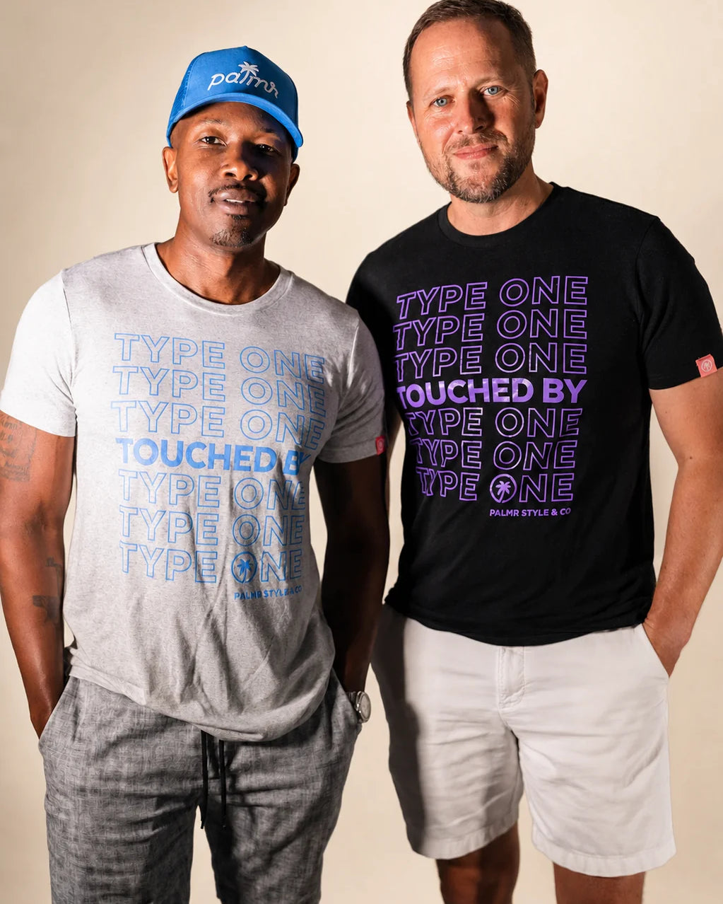 The Support Touched By Type 1 Shirt (Black): T1D-friendly men's shirts | Palmr Style