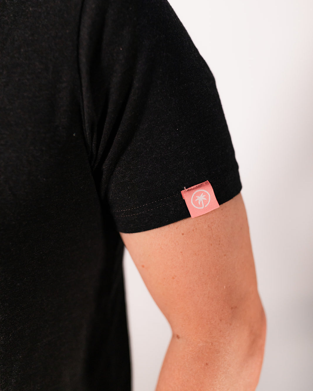Palmr Style Unisex Touched By Type One Black Tee Supporting T1D Soft Short Sleeve Palm Tree Resort wear Self-Care
