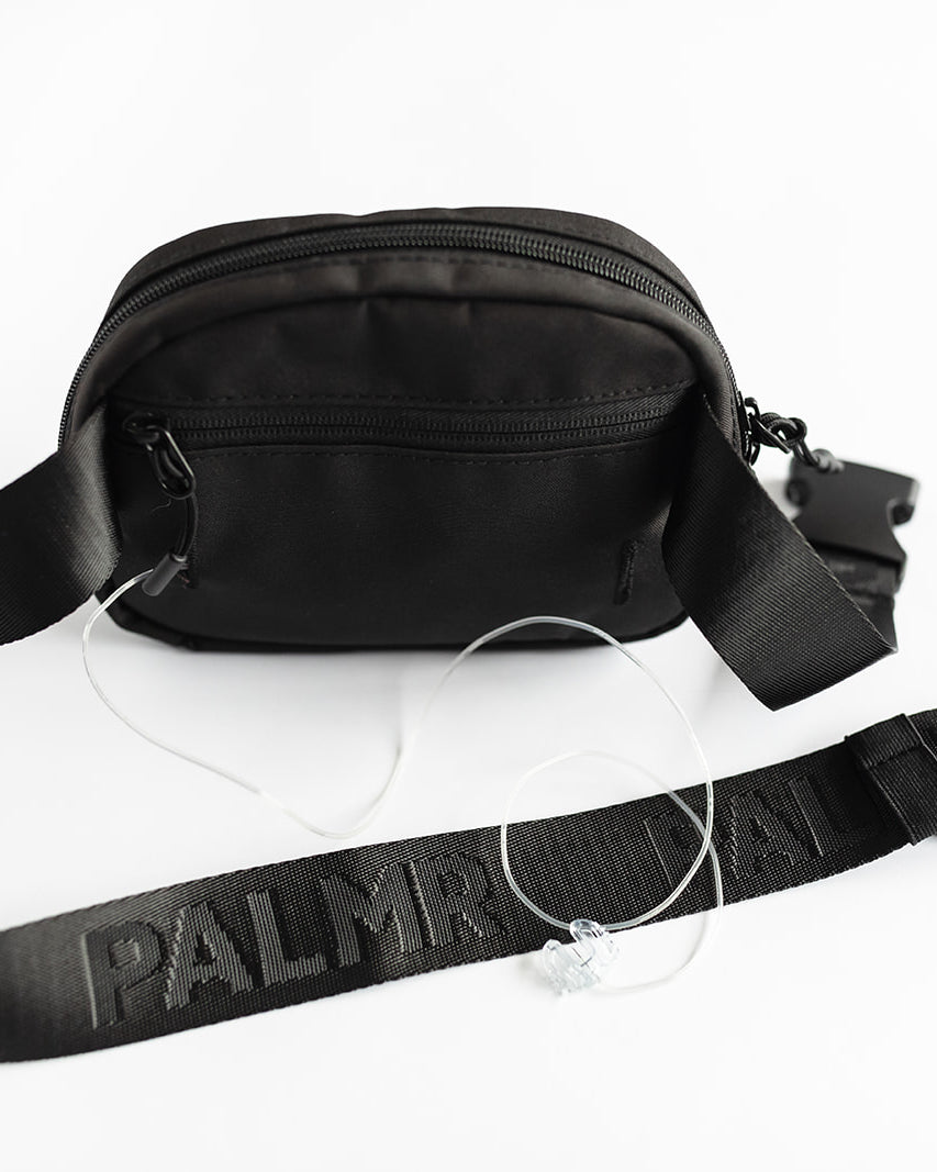 Palmr Style Black Belt Bag T1D Insulin Pump Bag Resort Wear Self-Care