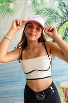 Palmr Style Easy Breezy White Nylon Rope hat palm tree snapback resort wear self-care