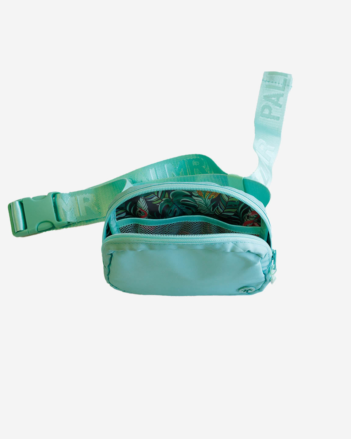 Palmr Style Womens Green Belt Bag Fannypack Palm Tree resort wear selfcare t1d type1diabetes insulinpump