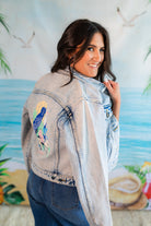 Palmr Style Womens Marta Jean denim jacket cuban tropical havana Resort Wear Self-care