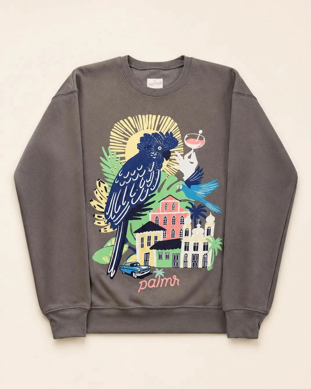 The Marta Vintage Crewneck Sweatshirt — view 6 | Palmr Style