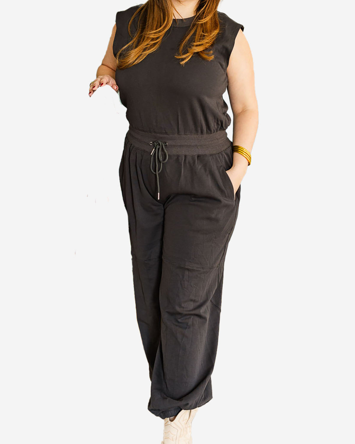 Palmr Style Womens Palm Play Jumpsuit charcoal Resort Wear Selfcare T1D