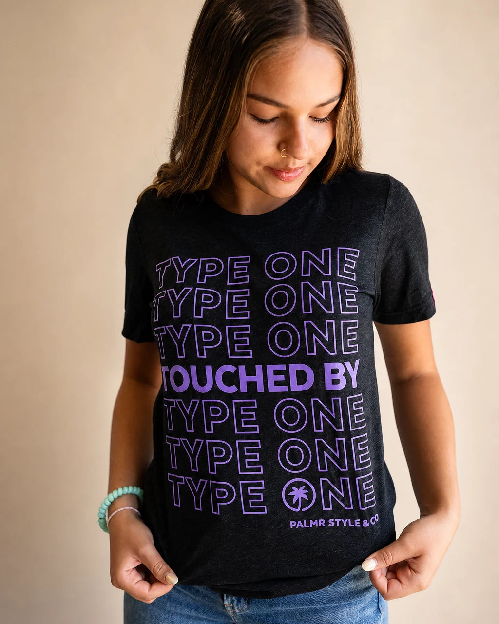 The Support Touched By Type 1 Shirt (Black) — view 11 | Palmr Style