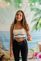 Palmr Style Throwback High Waist Flare Legging Black crossover high waited flare yoga pants resort wear athleisure wear self-care