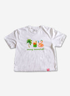 Palmr Style Womens Vacay Essentials Boxy Tee Palm Tree Resort Wear Selfcare T1D