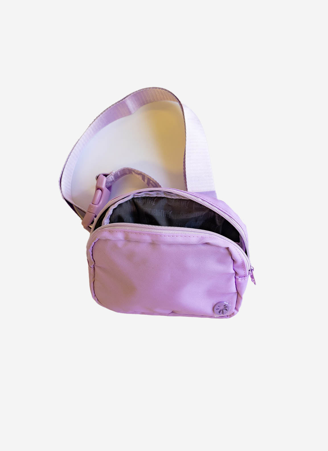 Palmr Style Womens Lavender Belt Bag Fannypack Palm Tree resort wear selfcare t1d type1diabetes insulinpump