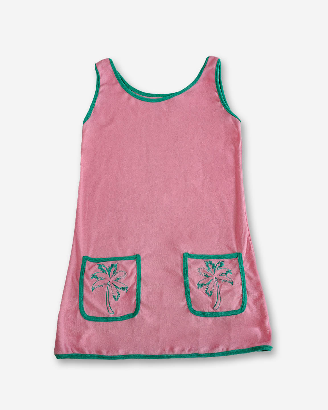 Palmr Style Womens pocketful palms pink Palm Tree coverup Resort Wear Selfcare T1D pump pocket