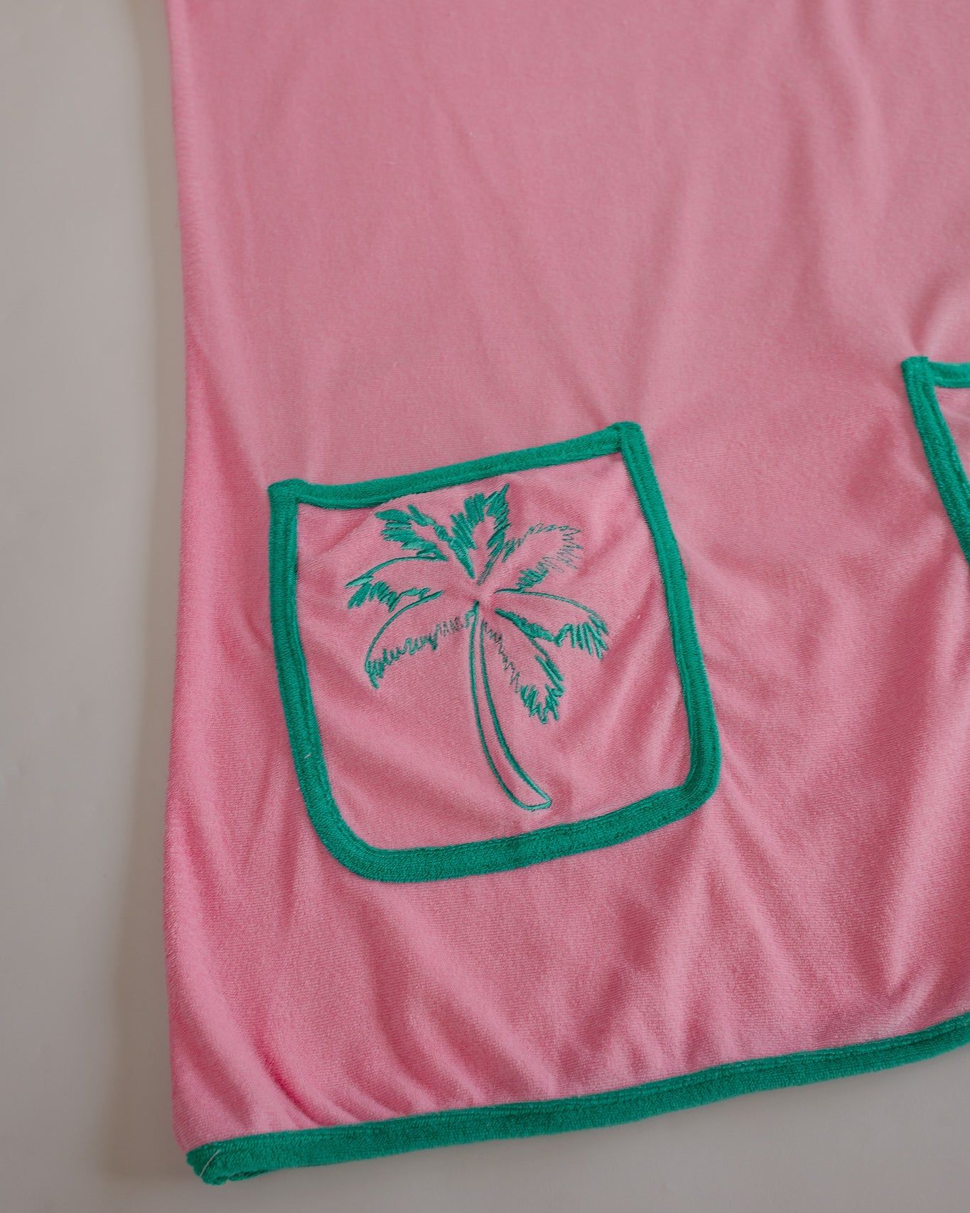 Palmr Style Womens pocketful palms pink Palm Tree coverup Resort Wear Selfcare T1D pump pocket