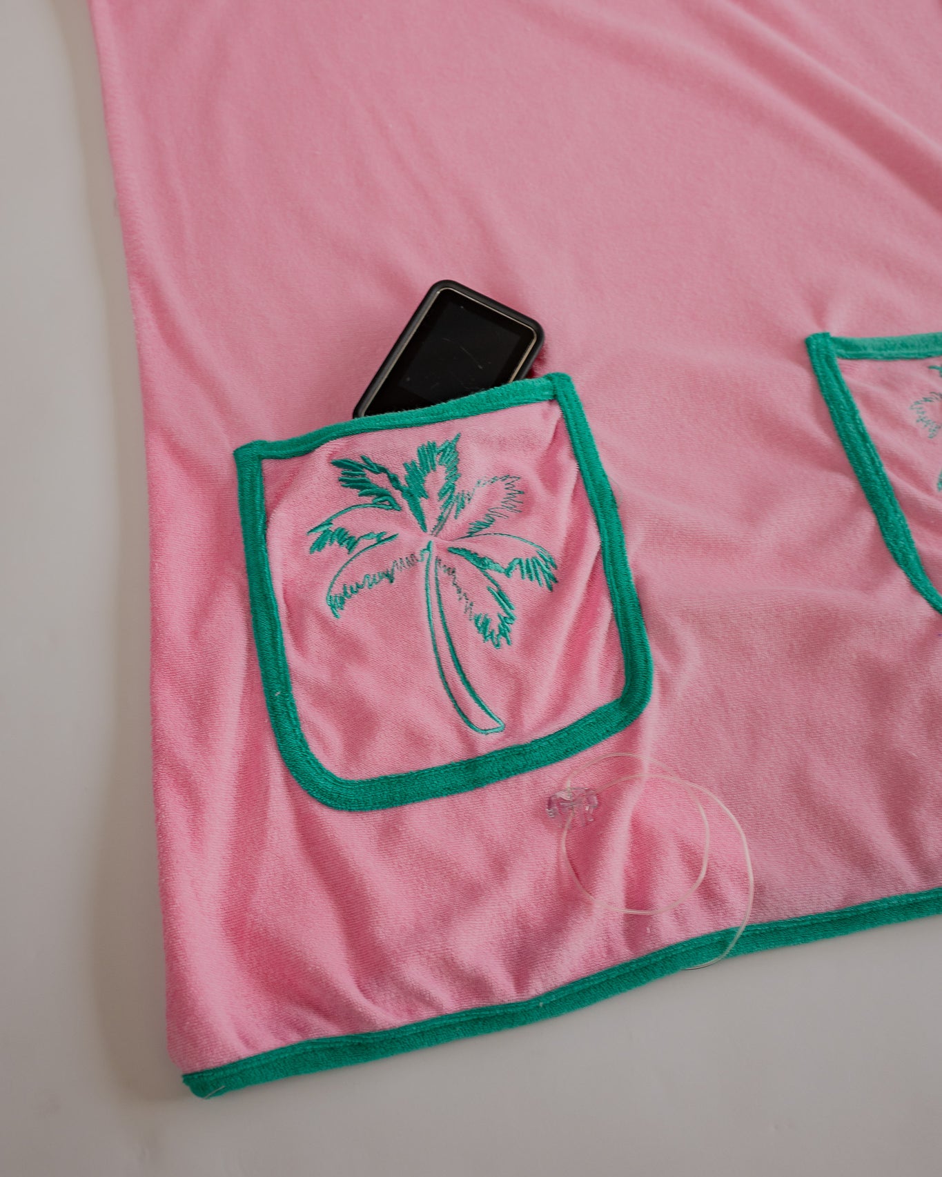 Palmr Style Womens pocketful palms pink Palm Tree coverup Resort Wear Selfcare T1D pump pocket