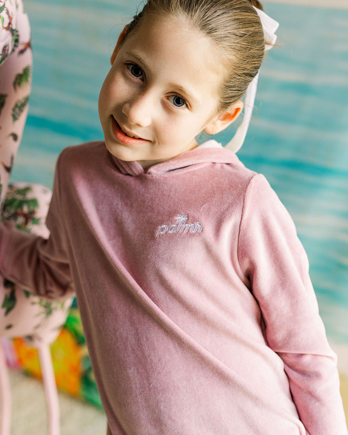 Palmr Style girls cotton candy cozy set Palm Tree Resort Wear Selfcare