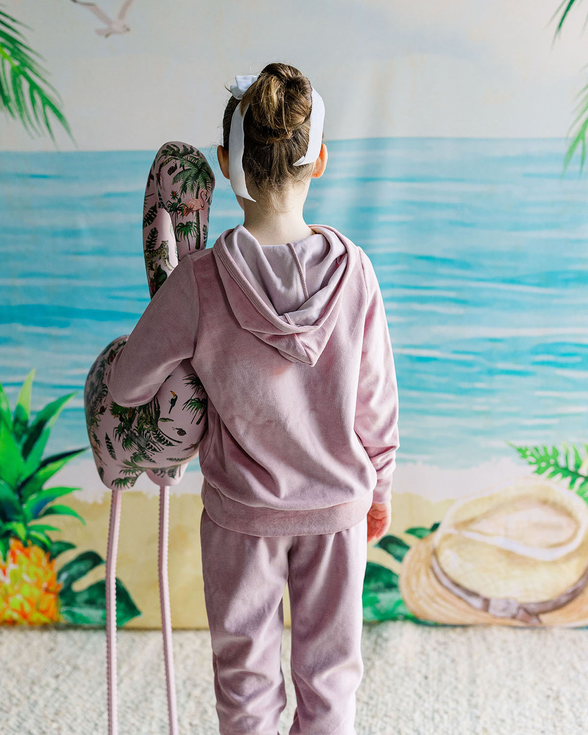Palmr Style girls cotton candy cozy set Palm Tree Resort Wear Selfcare