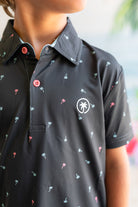 Palmr Style Kids Palm Icon Night Black Palm Tree Resort Wear Self-care T1D