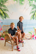 Palmr Style Kids Palm Icon Night Black Palm Tree Resort Wear Self-care T1D