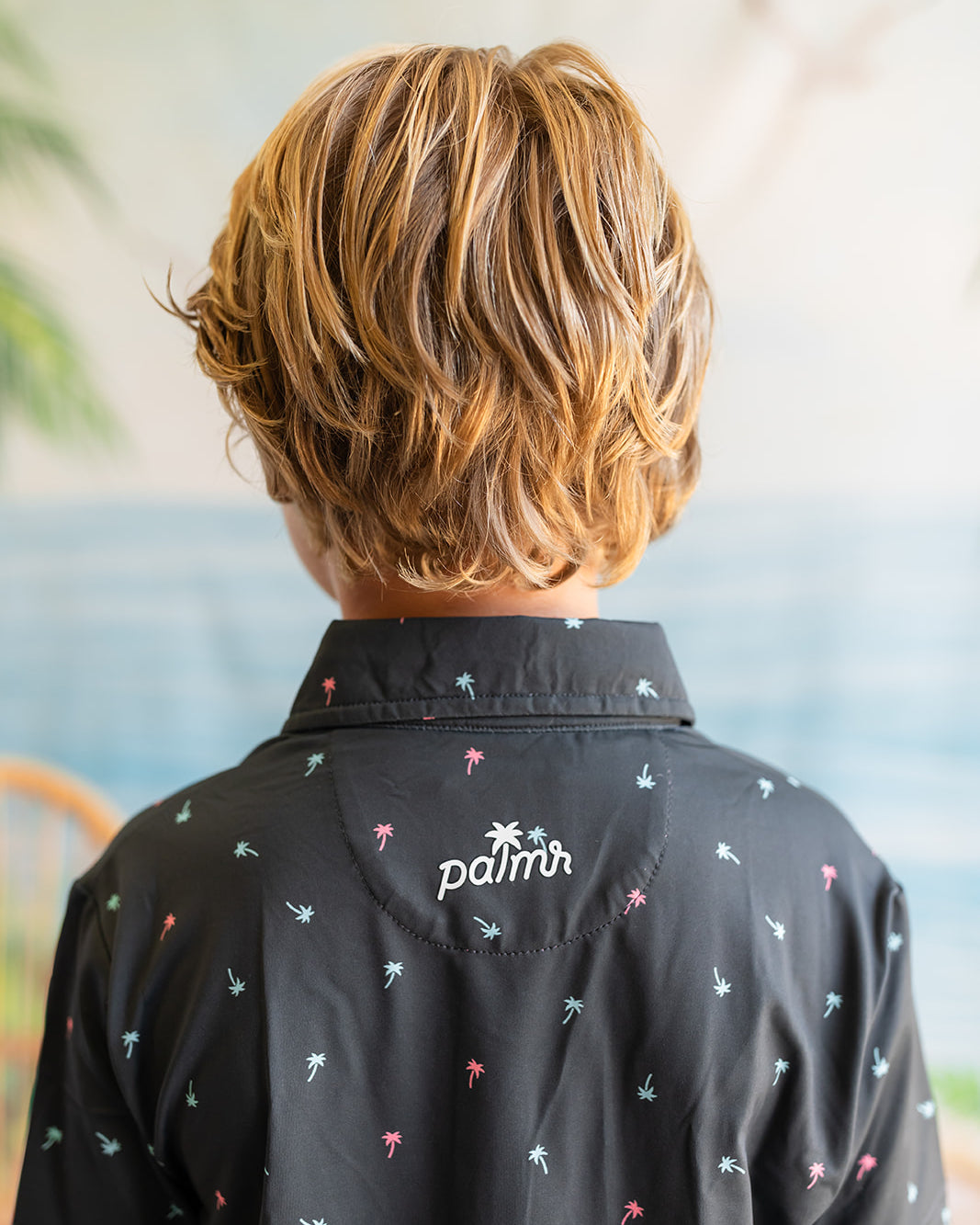 Palmr Style Kids Palm Icon Night Black Palm Tree Resort Wear Self-care T1D