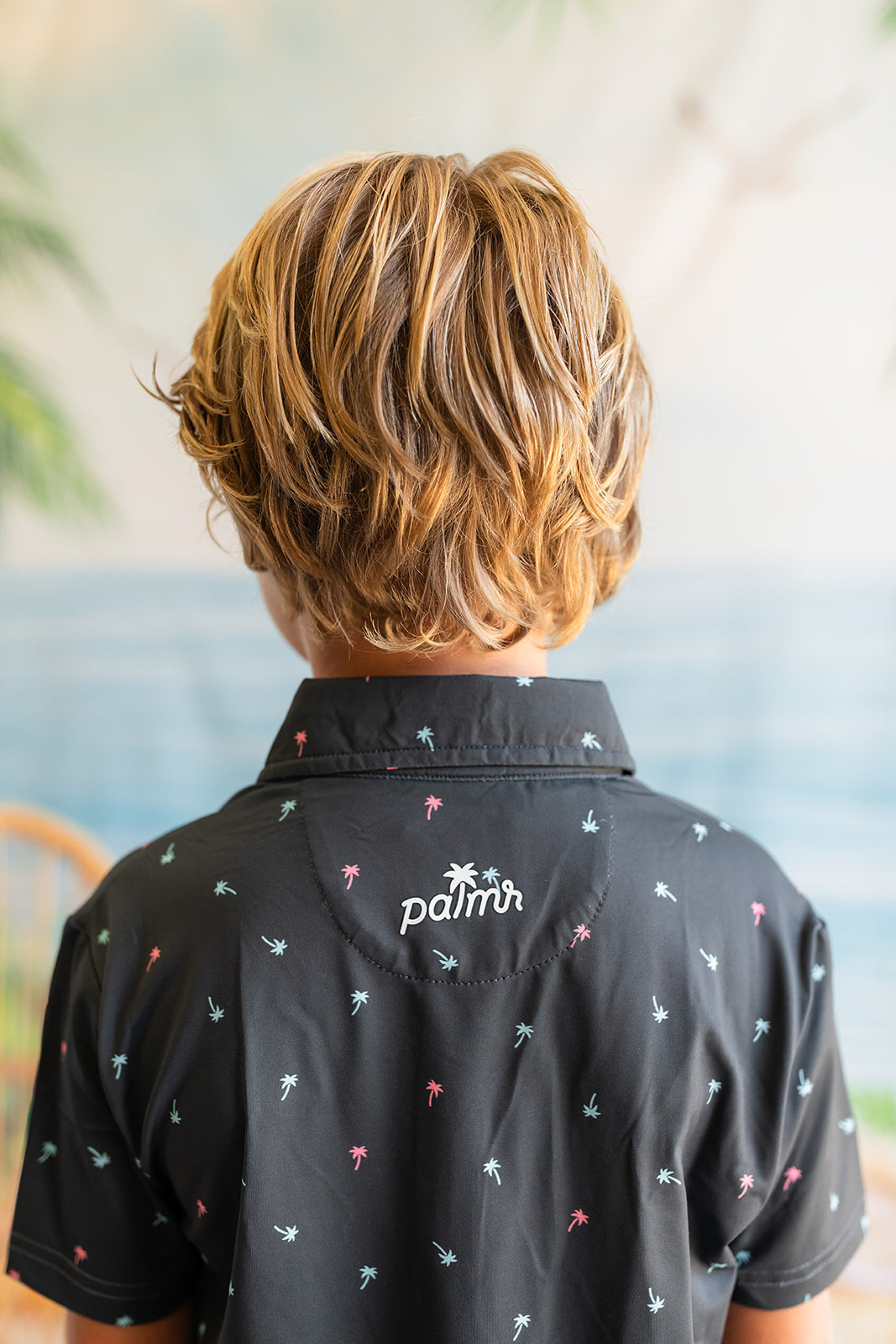 Palmr Style Kids Palm Icon Night Black Palm Tree Resort Wear Self-care T1D