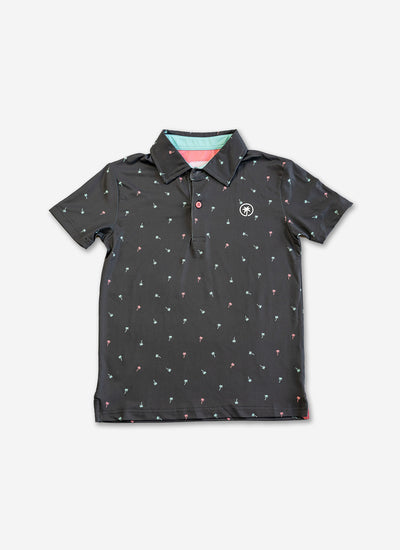 Palmr Style Kids Palm Icon Night Black Palm Tree Resort Wear Self-care T1D
