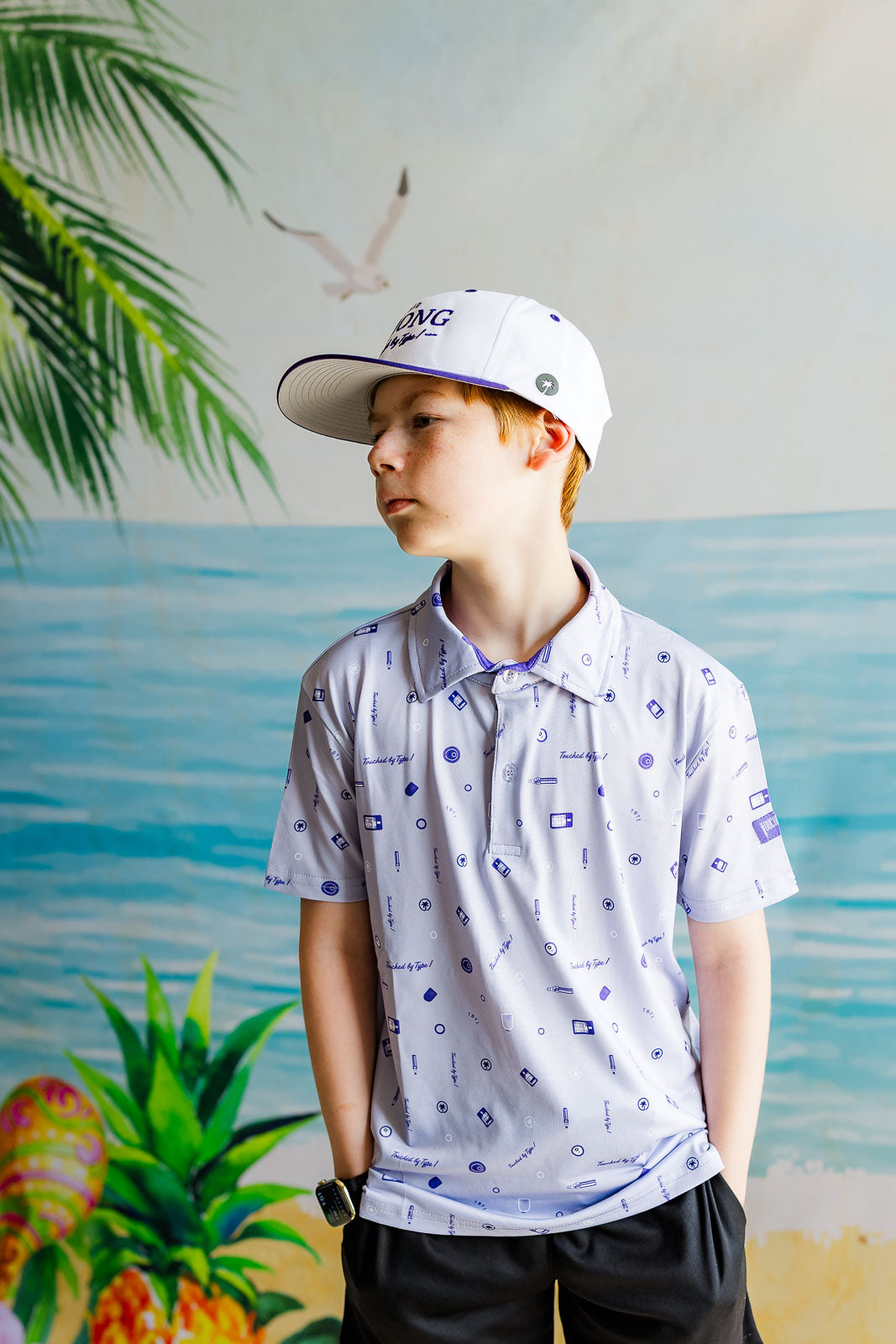 Palmr Style kids Touched By Type 1 T1 Vibe Polo T1D
