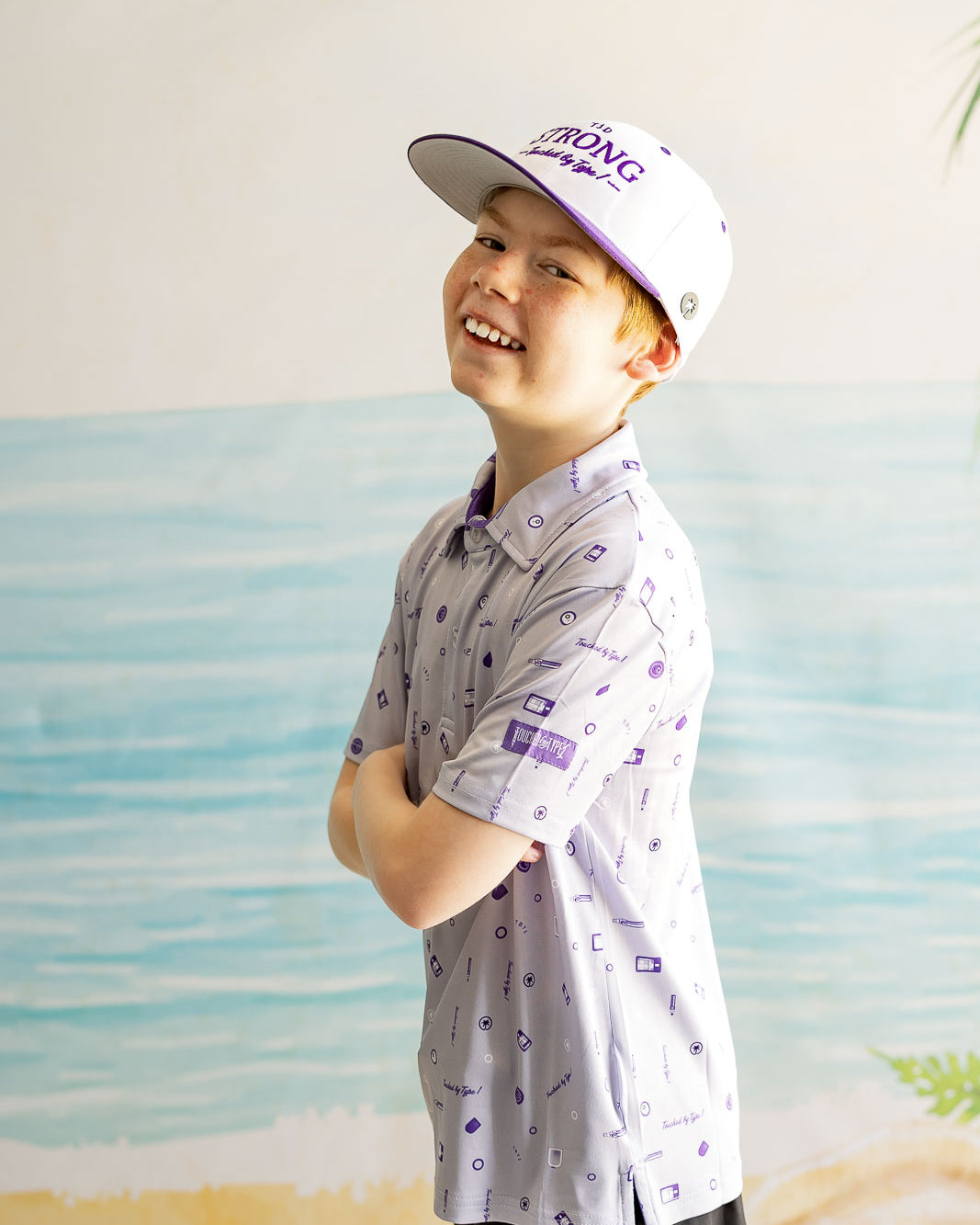 Palmr Style kids Touched By Type 1 T1 Vibe Polo T1D