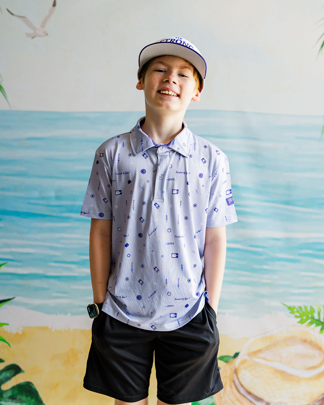 Palmr Style kids Touched By Type 1 T1 Vibe Polo T1D