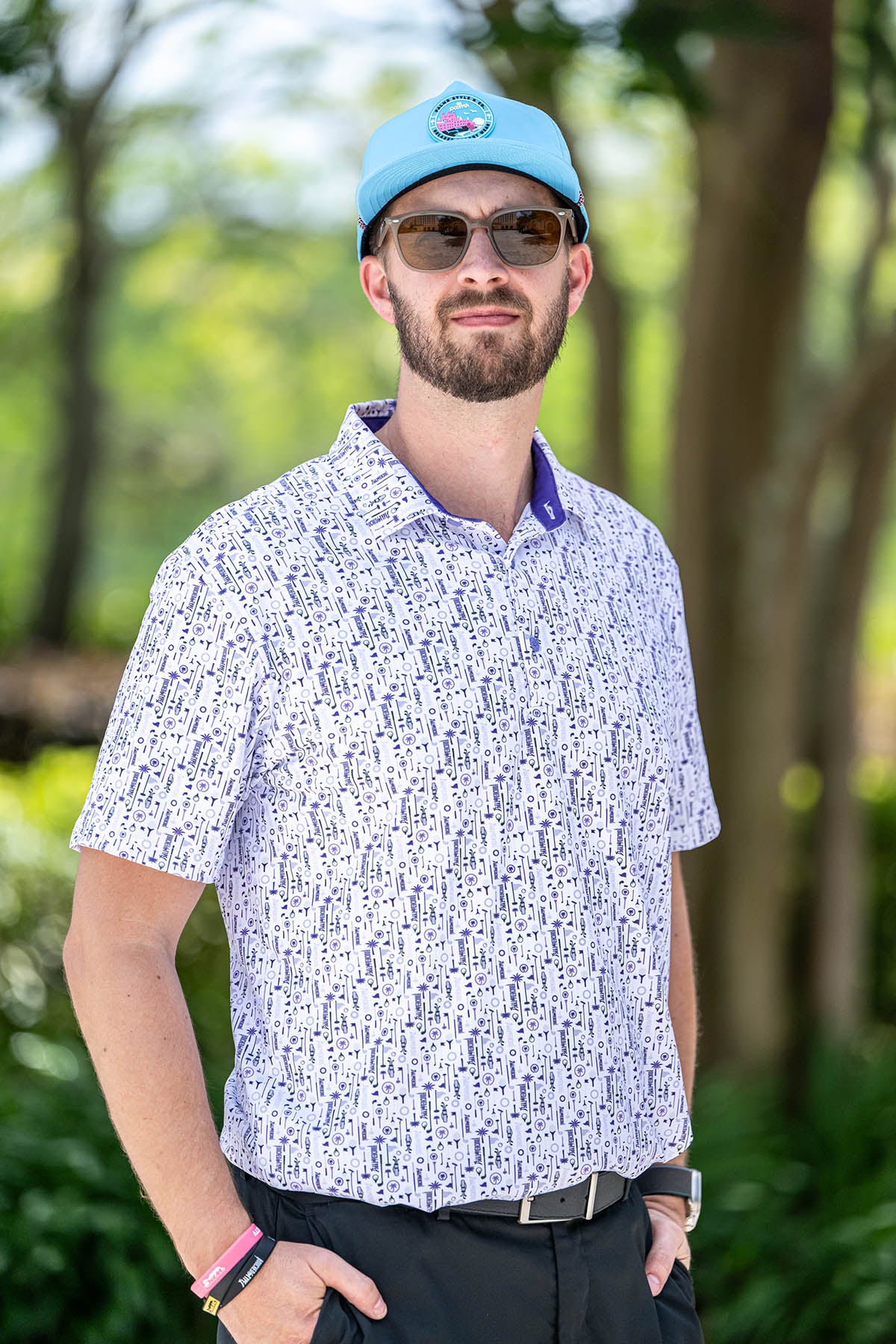 Palmr Style mens Touched By Type 1 Golf Polo T1D