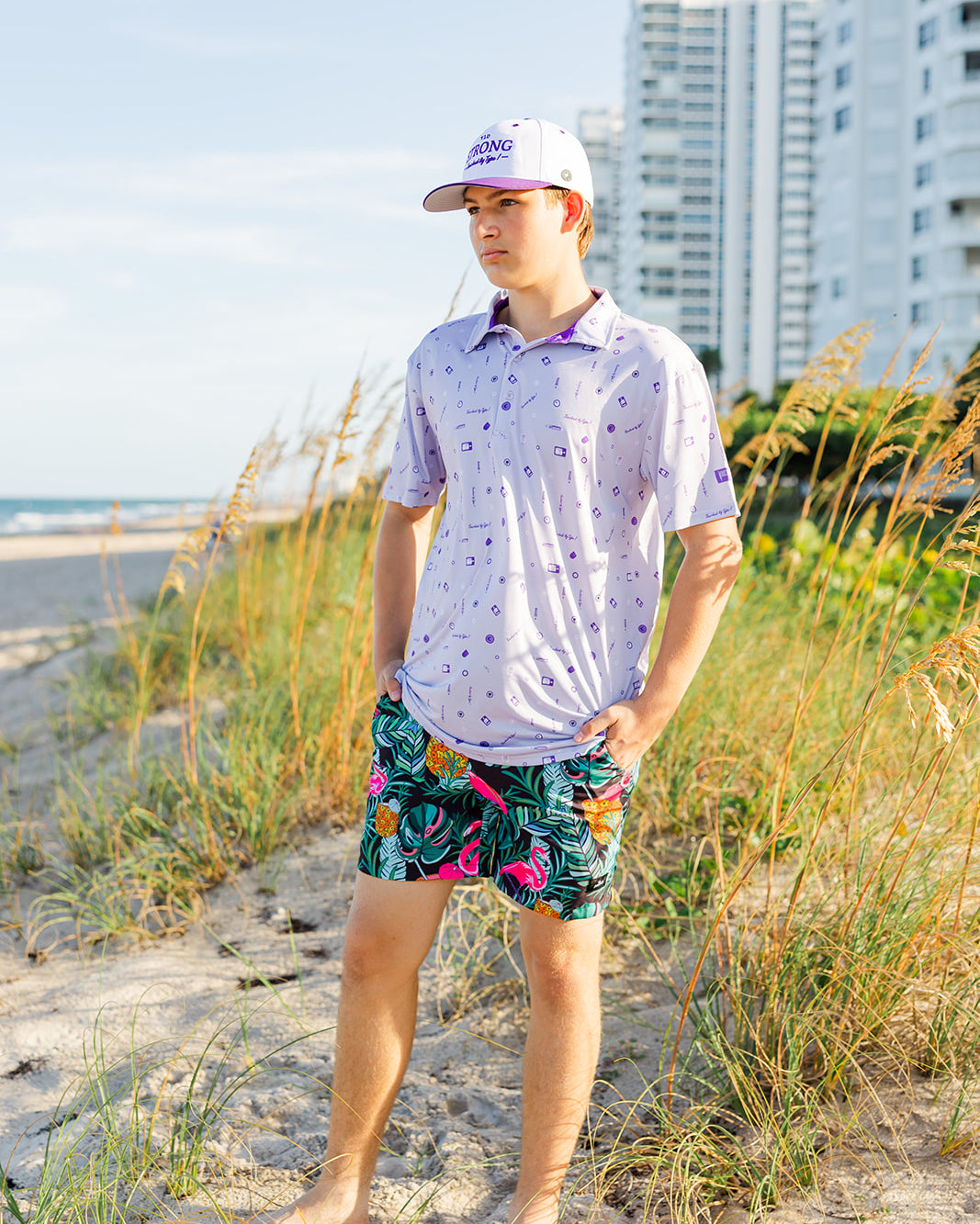 Palmr Style mens Touched By Type 1 Type One Vibe Polo T1D