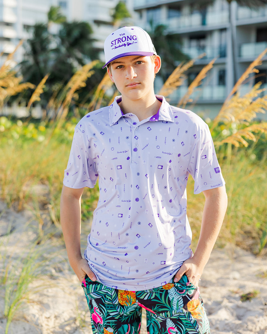 Palmr Style mens Touched By Type 1 Type One Vibe Polo T1D