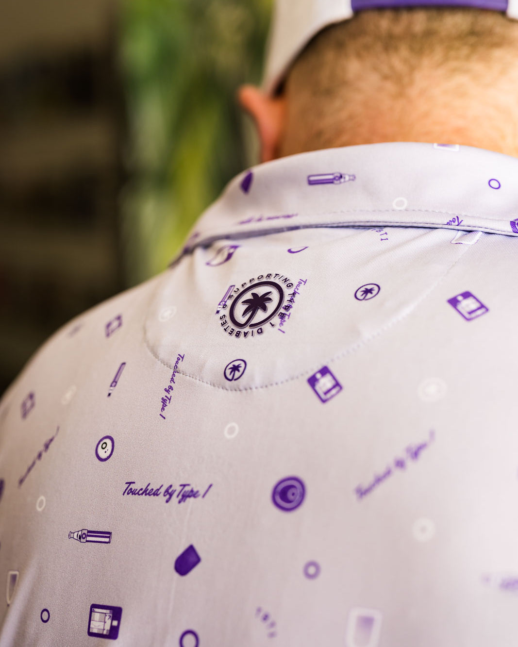 Palmr Style mens Touched By Type 1 Type One Vibe Polo T1D