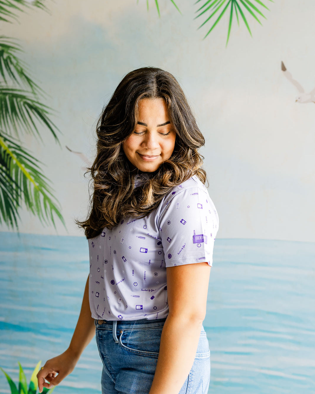 Palmr Style womens TouchedByType1 T1 Vibe Polo T1D