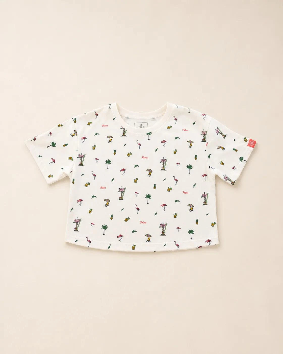 The Palmr Bay Women's Crop Tee — view 2 | Palmr Style