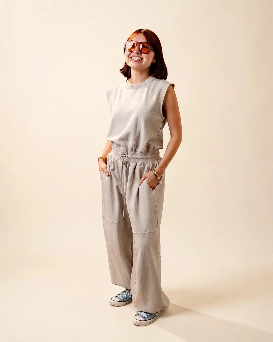 The Palm Play Jumpsuit - Cream: jumpsuits | Palmr Style